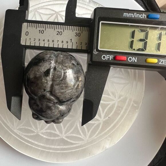 Larvikite Crystal Lady Bug Carving - Picture 12 of 15